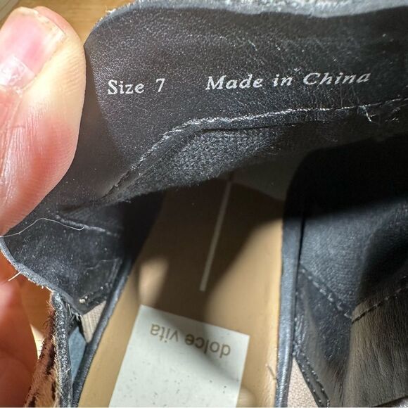 Dolce Vita Sonni Leopard Calf Hair Booties Women’s Size 7 - Picture 7 of 8